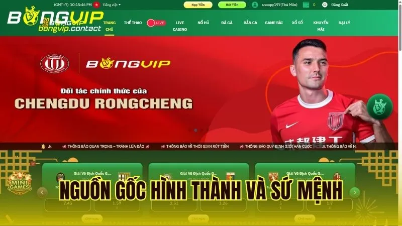 Lịch sử ra đời và mục tiêu sứ mệnh của Bongvip